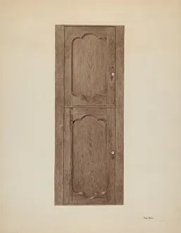Locking Prints: Three-cornered Safe, c. 1939. Creator: Pearl Davis
