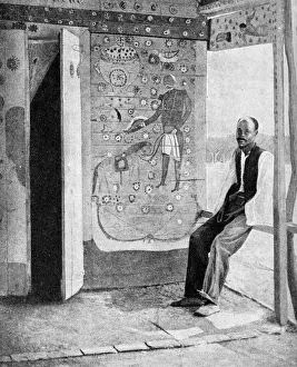 Threshold Prints: On the threshold of a voodoo temple, Haiti, 1922