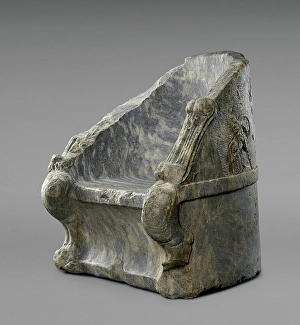 Athenian Prints: Throne, 300-200 BC. Creator: Unknown