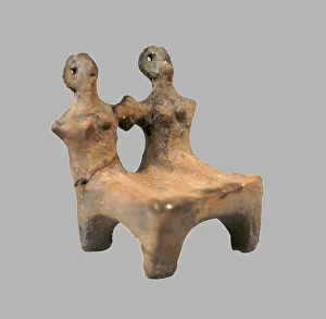 Trypillian Culture Prints: Throne Model, 3800-3600 BC. Artist: Prehistoric Russian Culture