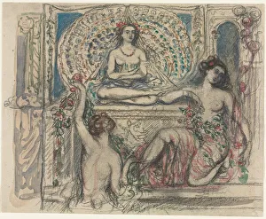 The Throne of the Peacock. Creator: Charles Conder (British, 1868-1909) The Throne of the Peacock. Creator: Charles Conder (British, 1868-1909)