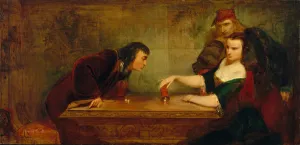 Charles Robert Gallery: The Last Throw, ca. 1840. Creator: Charles Robert Leslie