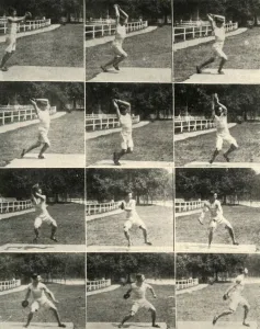 Athletics Gallery: Throwing the discus without turning, 1908. Creator: Unknown