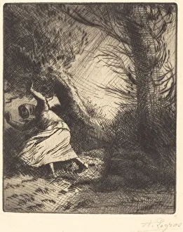 Thunder (Un coup de foudre). Creator: Alphonse Legros