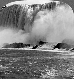 Thunder of Waters, American Falls, Niagra Falls, New York, USA.Artist: Realistic Travels Publishers
