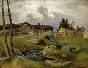 Yard Prints: Before the Thunderstorm, 1870-1879. Creator: Hjalmar Munsterhjelm