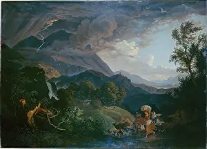 Stormy Prints: Thunderstrom over Monte Scalambra near Olevano in the Sabine Mountains