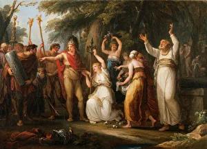 Thusnelda Crowning Hermann, 1785. Artist: Kauffmann, Angelika (1741-1807) Thusnelda Crowning Hermann, 1785. Artist: Kauffmann, Angelika (1741-1807)