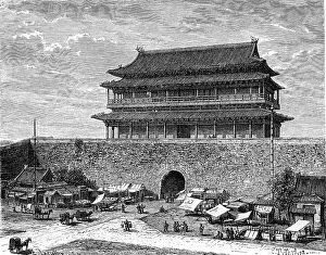 Laplante Prints: Tiananmen Gate, Peking, China, 19th century. Artist: C Laplante