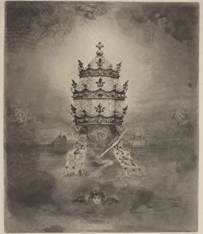 Lix Hilaire Buhot Prints: The Tiara, 1888. Creator: Felix Hilaire Buhot
