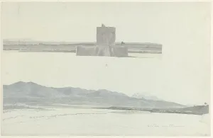 Tiber Prints: The Tiber at Fiumicino, c.1809-c.1812. Creator: Josephus Augustus Knip