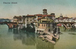 Tiber Island Prints: Tiberina Island, c1900