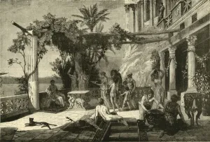 Tiberius Claudius Nero Prints: Tiberius at Capreae, 1890. Creator: Unknown