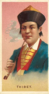 Stereotype Prints: Tibet, from Worlds Smokers series (N33) for Allen & Ginter Cigarettes, 1888