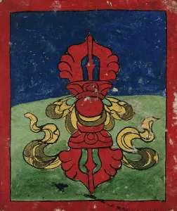 Card Prints: Tibetan fortune telling card. Creator: Unknown