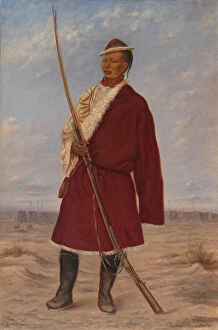 Sheepskin Gallery: Tibetan Man, ca. 1893. Creator: Antonio Zeno Shindler