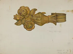 Tie-back, c. 1938. Creator: Harry Jennings
