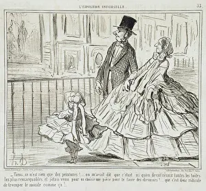 Play On Words Prints: Tiens, ce n'est rien que des peintures!... 1855. Creator: Honore Daumier