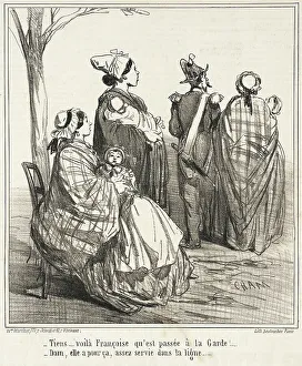 Periodical Prints: Tiens...Voilà Françoise qu'est passée à la Guarde!