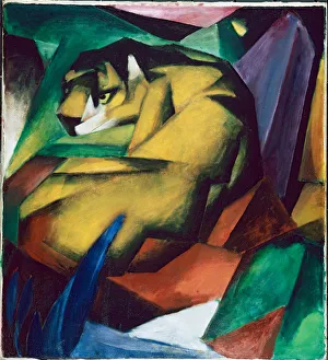 Franz 1880 1916 Prints: The tiger, 1912. Artist: Marc, Franz (1880-1916)