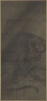 Hanging Scroll Prints: Tiger, c. 1250-1279. Creator: Fachang Muqi (Chinese, 1220-1280)