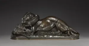 Antoine Louis Barye Prints: Tiger Devouring a Gavial, 1831. Creator: Antoine-Louis Barye (French, 1796-1875)