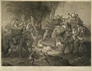 Big Cat Prints: Tiger Hunting in the East Indies, 1802. Creator: Richard Earlom
