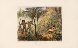 Slaves Prints: Tiger hunting. From Voyage pittoresque dans le Brésil