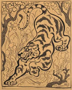 Ranson Prints: Tiger in the jungles, 1893. Creator: Ranson, Paul Elie (1864-1909)