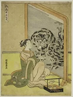 Astrology Collection: Tiger, from the series 'Fashionable Twelve Signs of the Zodiac (Furyu juni shi)'