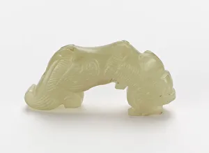 Tiger-shaped ornament, Eastern Zhou dynasty, 6th century BCE. Creator: Unknown