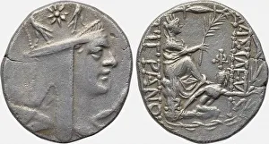 Antioch Prints: Tigranes the Great. Tyche of Antioch. Tetradrachm of Kingdom of Armenia
