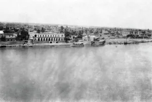 Images Dated 10th August 2007: The Tigris River from the 31st British general hospital, Baghdad, Mesopotamia, WWI, 1918