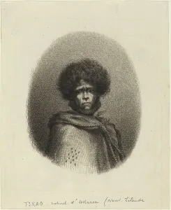Meryon Charles Prints: Tikao, naturel d'Akaroa. Creator: Charles Meryon