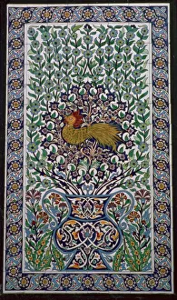 Detail of a tile design in Nabuel, Tunisia