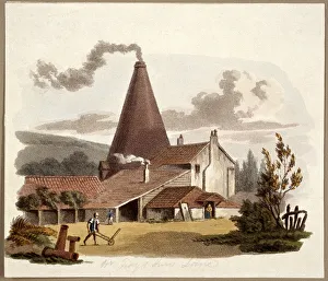 Kiln Prints: Tile Kiln, Grays Inn Road, Holborn, London, 1812. Artist: William Pickett
