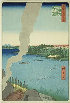 Kiln Prints: Tile Kilns and Hashiba Ferry on the Sumida River (Sumidagawa Hashiba no watashi kawaragama)