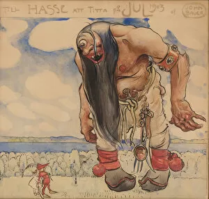Watercolour On Paper Gallery: Till Hasse att titta pa jul 1903, 1903