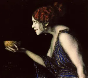 Ritter Von 1863 1928 Prints: Tilla Durieux (1880-1971) as Circe, c. 1913. Creator: Stuck, Franz, Ritter von (1863-1928)
