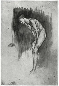 Bending Over Prints: Tillie, a Model, 1873 (1904). Artist: James Abbott McNeill Whistler