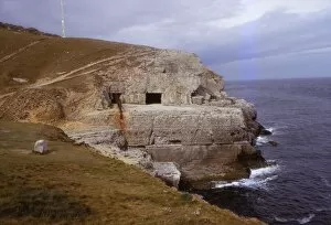 Disused Gallery: Tilly Whim Caves on Durlston Head, Dorset, 20th century. Artist: CM Dixon