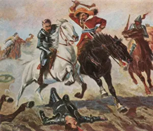 Fleeing Prints: Tillys flight after the Battle of Lech, 4 April 1632, (1936). Creator: Unknown