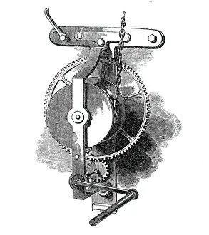 Gear Prints: The Time Ball, Royal Observatory, Greenwich, Fig. 7, 1844. Creator: Unknown