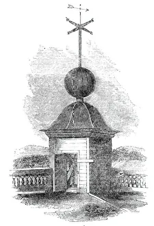 The Time Ball, Royal Observatory, Greenwich, Fig. 2, 1845. Creator: Unknown