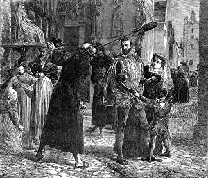 Choir Boy Prints: Time of the Persecution of the Christian Reformers in Paris