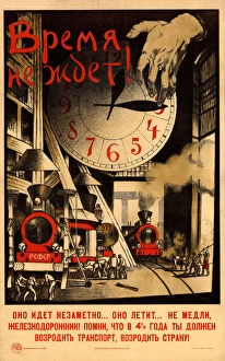 1920 Gallery: Time is running out!, 1920. Creator: Ivanov, Sergey Ivanovich (1885-1942)