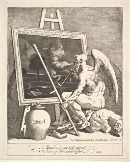 Connoisseur Prints: Time Smoking a Picture, ca. 1761. Creator: William Hogarth