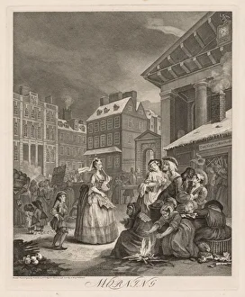 The Four Times of Day, 1738. Creator: William Hogarth (British, 1697-1764)