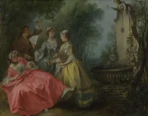 Watches Prints: The Four Times of Day: Midday, c. 1740. Artist: Lancret, Nicolas (1690-1743)