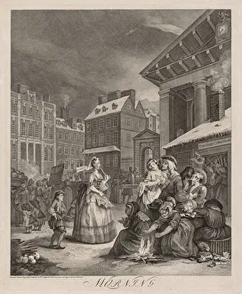 William Hogarth British Prints: The Four Times of Day: Morning, 1738. Creator: William Hogarth (British, 1697-1764)